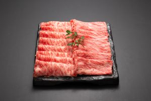 黒毛和牛しゃぶしゃぶ用二種盛り(ロース/赤身各200ｇ）